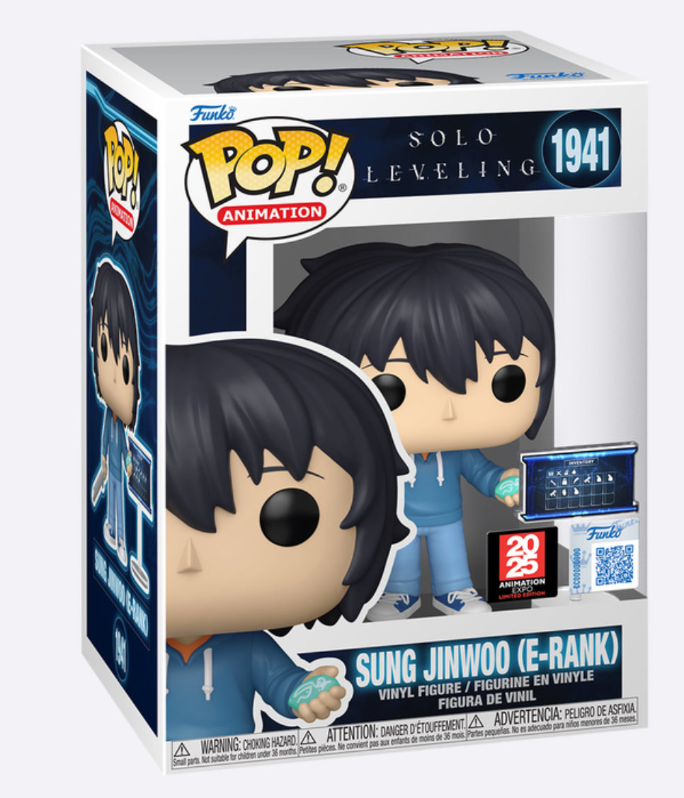 FUNKO ANIMATION: SOLO LEVELING - SUNG JINWOO (E-RANK) 1941 AX SHARED