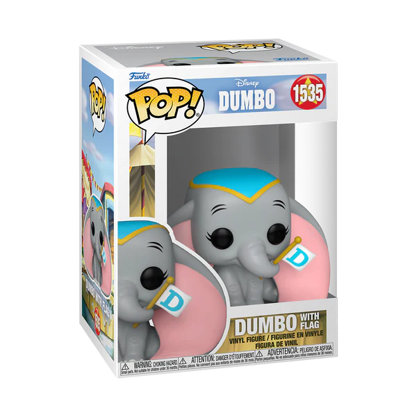 Funko Pop DUMBO - POP Disney 1535 - Dumbo with flag
