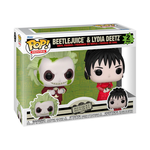 Funko Pop BEETLEJUICE 2 - POP Movies - 2 Pack Beetlejuice & Lydia Deetz
