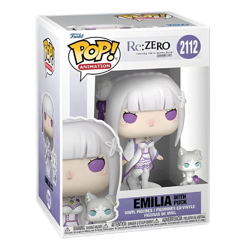 FUNKO ANIMATION: RE:ZERO - EMILIA W/ PUCK 2112