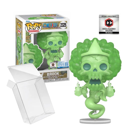 FUNKO POP ANIMATION : ONE PIECE - BROOK 2325 CHALICE PR EXCLUSIVE BUNDLE CHASE