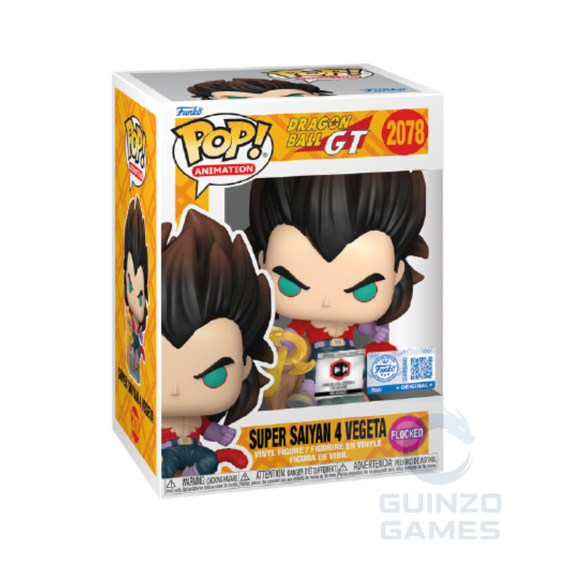 Scatola Funko POP! Dragon Ball GT con figura Vegeta Super Saiyan 4 flocked
