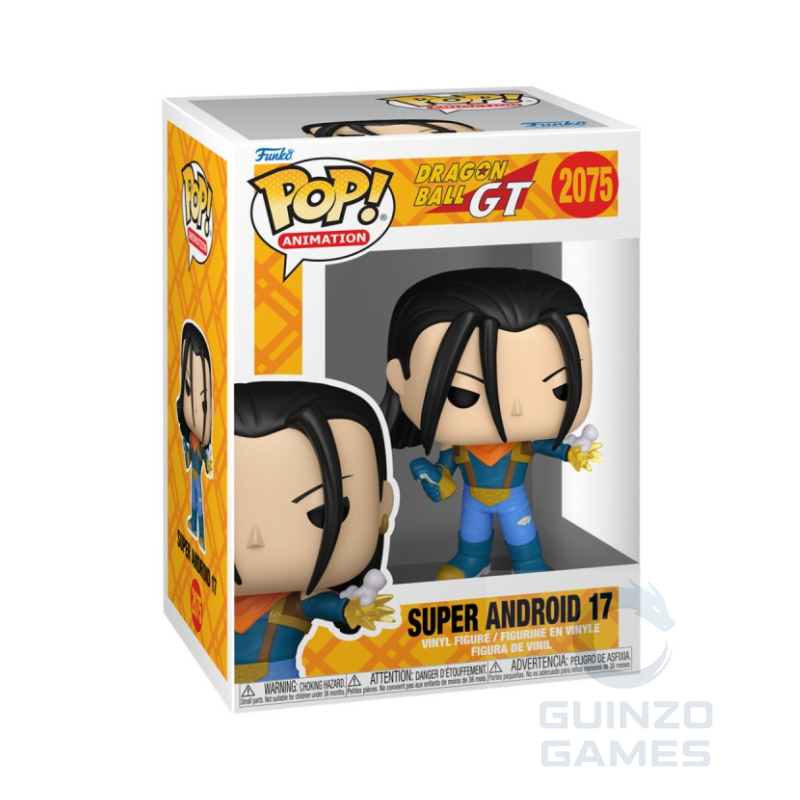 Personaggio Funko Pop in vinile Super Android 17 2075 nella confezione