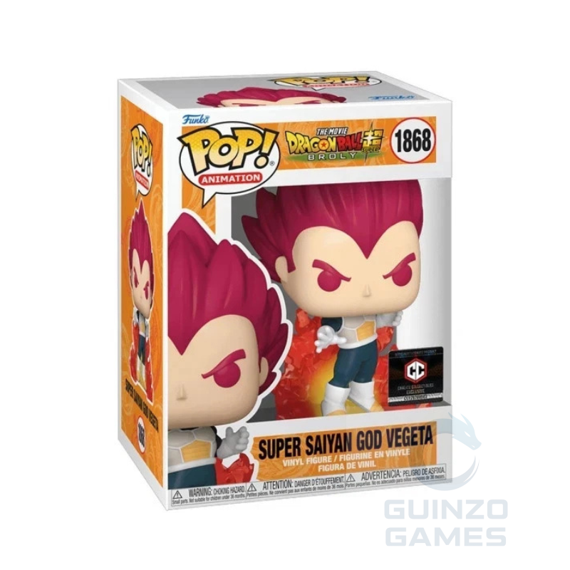 Scatola di figura da collezione Funko POP con personaggio Vegeta con capelli rossi