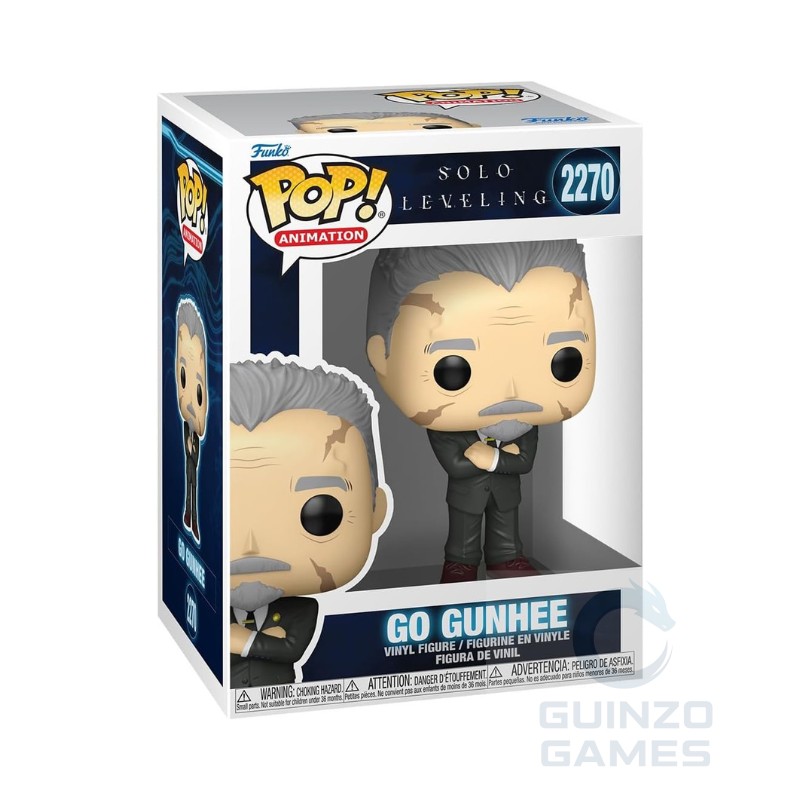 Funko POP Solo Leveling Go Gunhee 2270, confezione con figurina e logo POP!