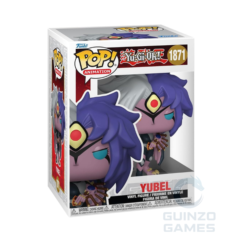 Scatola con figurina Funko POP Animation in vinile Yubel viola, occhi gialli