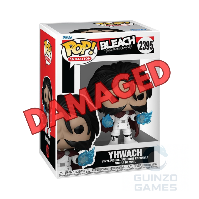 Figura Funko Pop in vinile Yhwach, scatola con capelli neri e fiamme blu