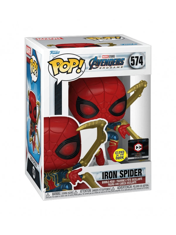 FUNKO POP: AVENGERS ENDGAME - IRON SPIDER 574 (GITD) (CHALICE COLLECTIBLES EXCLUSIVE)