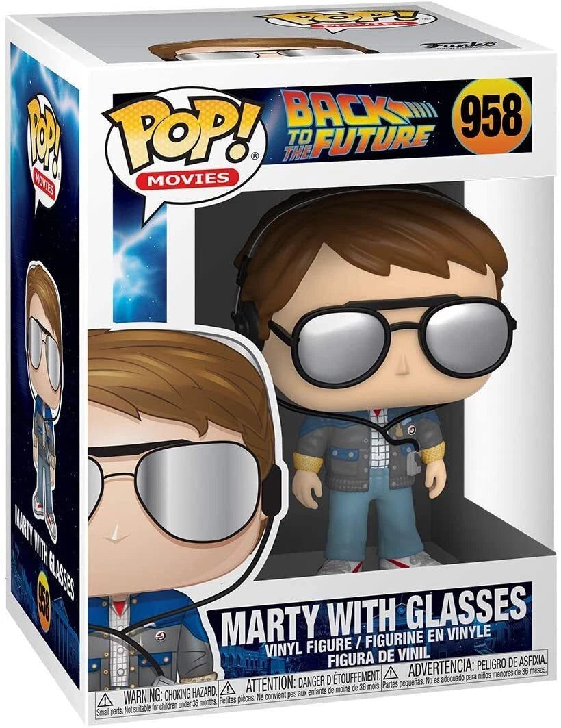 FUNKO POP MOVIES : BACK TO THE FUTURE - MARTY WITH GLASSES 958