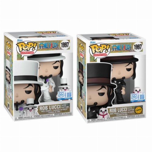 FUNKO POP ANIMATION : ONE PIECE - ROB LUCCI WITH HATTORI 1997 EXCLUSIVE BUNDLE CHASE