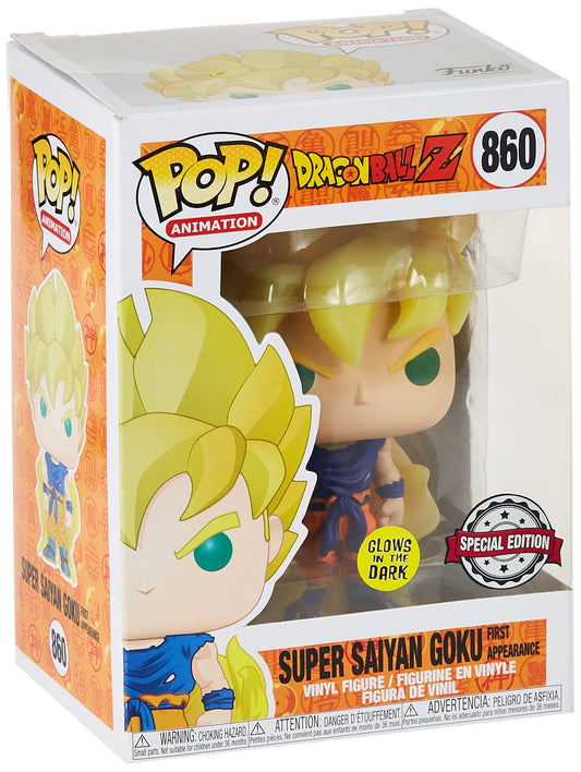 FUNKO POP ANIMATION : DRAGON BALL Z - SUPER SAIYAN GOKU FIRST APPEARANCE GITD SPECIAL EDITION