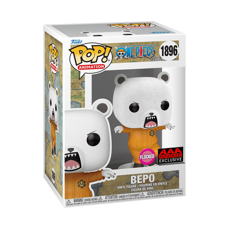 FUNKO ANIMATION: ONE PIECE - BEPO 1896 AAA EXCLUSIVE (FLOCKED)