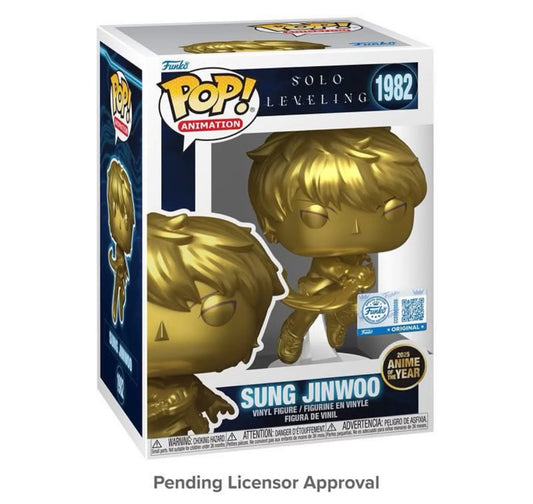 FUNKO ANIMATION: SOLO LEVELING - SUNG JINWOO 1982 ANIME OF THE YEAR 2025 (PREORDINE)