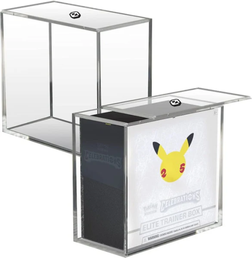 EVORETRO - Pokemon ETB Elite trainer box w/ sliding lid anti-UV 4.0MM NEXT DELIVERY ETA 07/2025