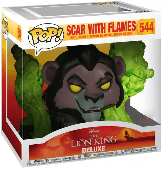 Funko Pop THE LION KING - POP Deluxe  544 - Scar in Flames