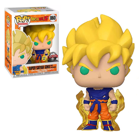 Funko Pop DRAGON BALL Z - POP Animation  860 - Goku Super Saiyan (GITD)