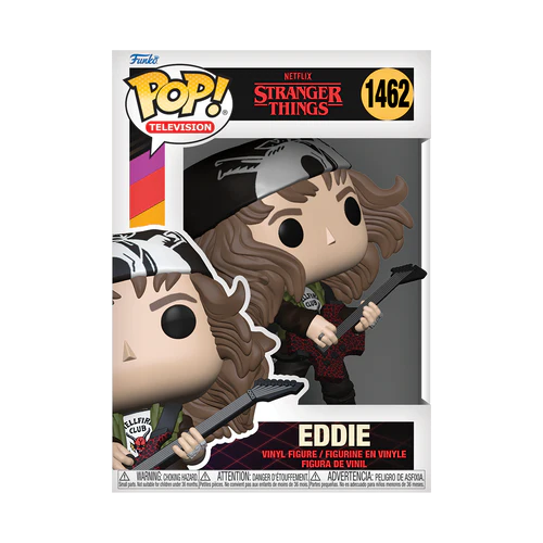 FUNKO POP TELEVISION : STRANGER THINGS - HUNTER EDDIE WITH GUITAR 1462