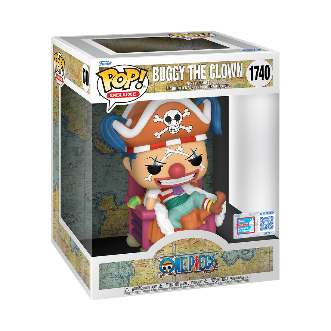 Funko Pop Deluxe Animation 1740 - Buggy The Clown on Throne - ONE PIECE (Fall Convention)