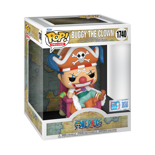 Funko Pop Deluxe Animation 1740 - Buggy The Clown on Throne - ONE PIECE (Fall Convention)