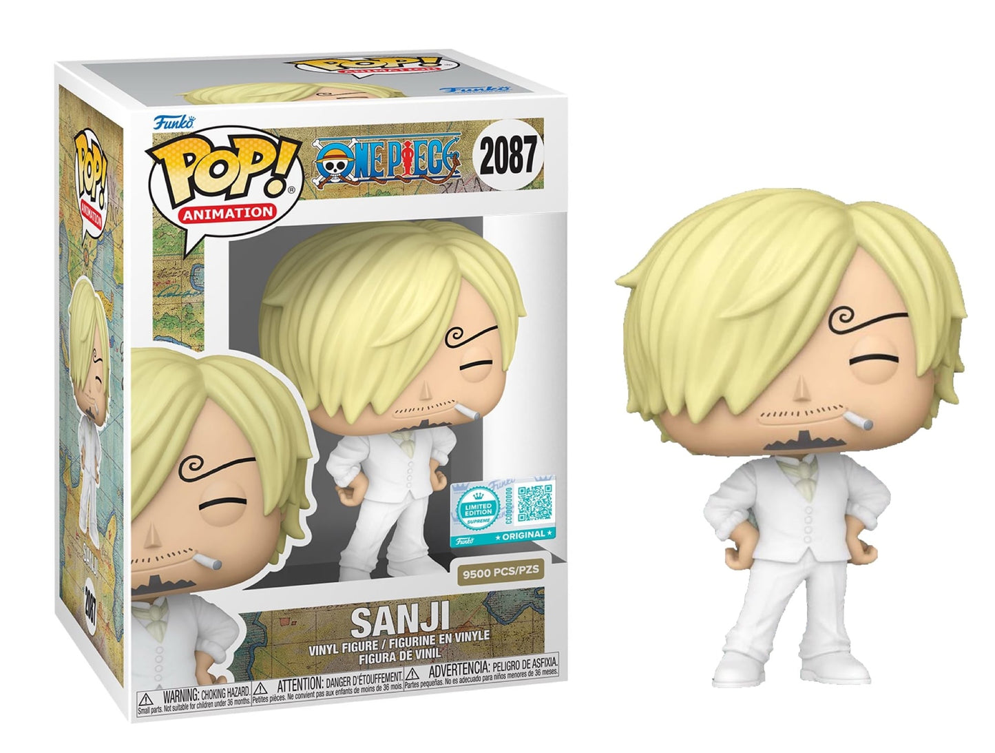 FUNKO POP ANIMATION : ONE PIECE - SANJI 2087 SUPREME LE9500
