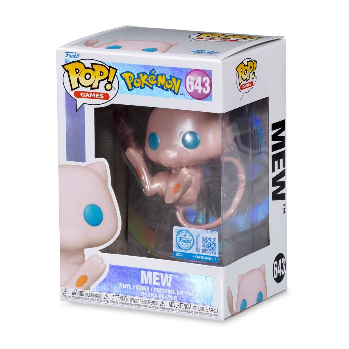 FUNKO POP GAMES : POKEMON - MEW 643 POKEMON CENTER EXCLUSIVE (PREORDER)
