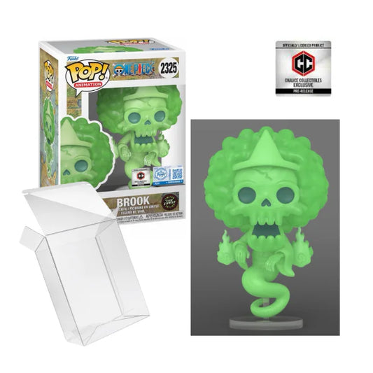 FUNKO POP ANIMATION : ONE PIECE - BROOK 2325 CHALICE PR EXCLUSIVE BUNDLE CHASE