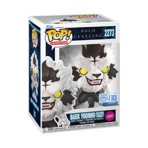 FUNKO POP ANIMATION : SOLO LEVELING - BAEK YOONHO (SILVER MANE) 2273 EXCLUSIVE BUNDLE CHASE