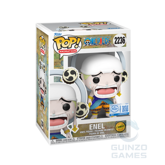 Figurina Funko Pop Animation Enel in vinile con maschera e confezione