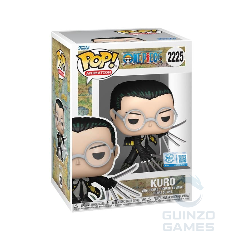 Scatola Funko POP Animation KURO 2225 con figura, capelli verdi scuri e occhiali