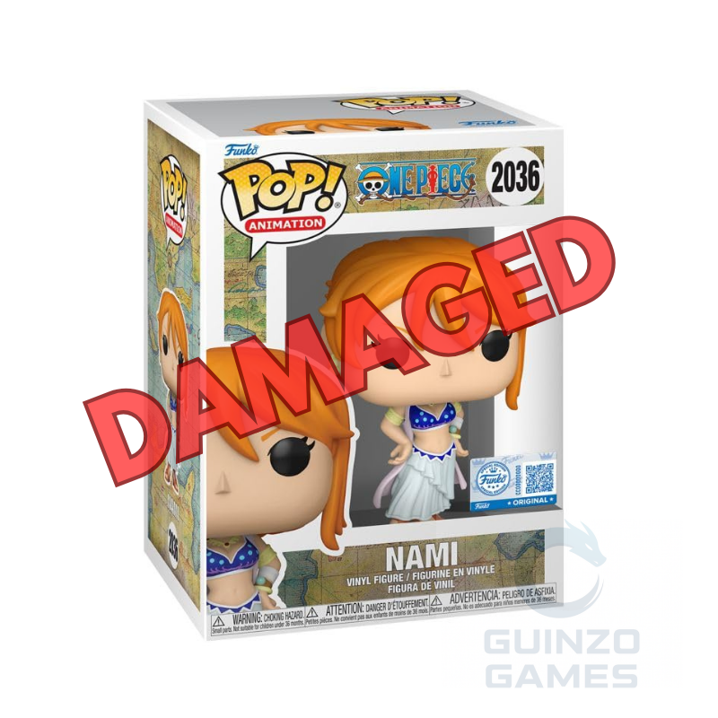 Funko Pop Nami in scatola: capelli arancioni, abito blu