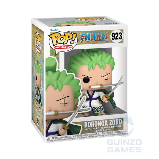 Personaggio Funko POP Animation in scatola: Zoro con capelli verdi e katane