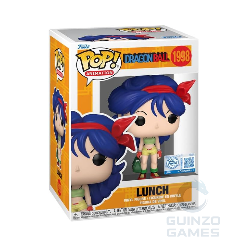 Figura Funko POP Dragon Ball 1998 in scatola con personaggio blu e rosso