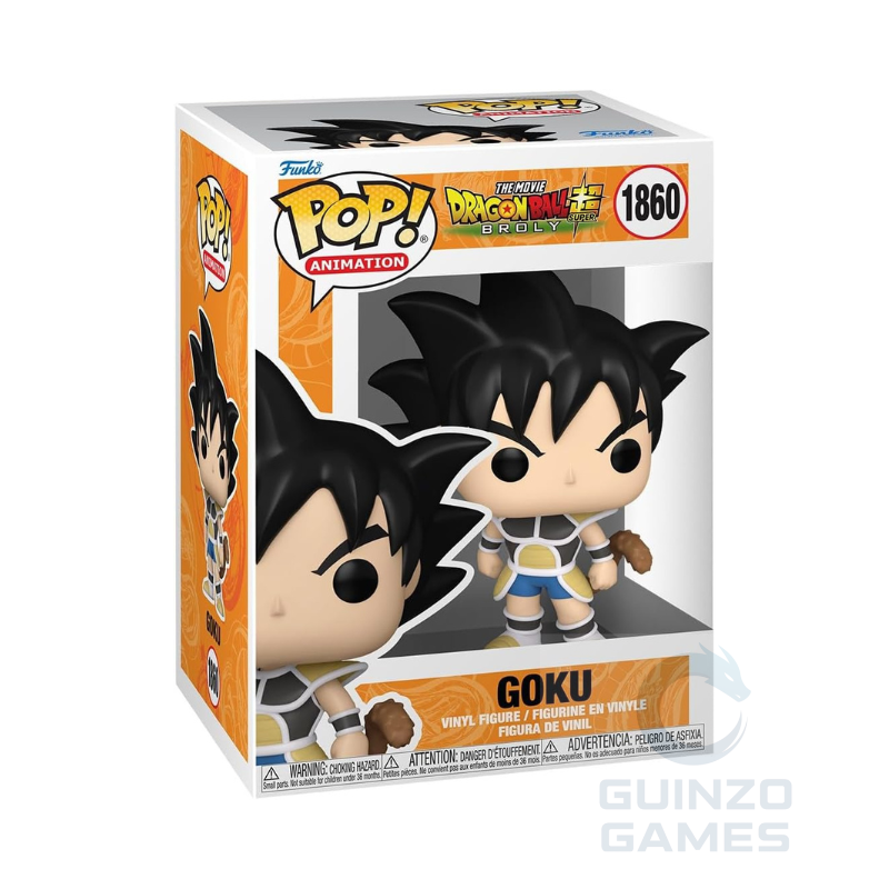 Figura Funko POP di Goku in posa, abito giallo e blu, testa grande, 1860.
