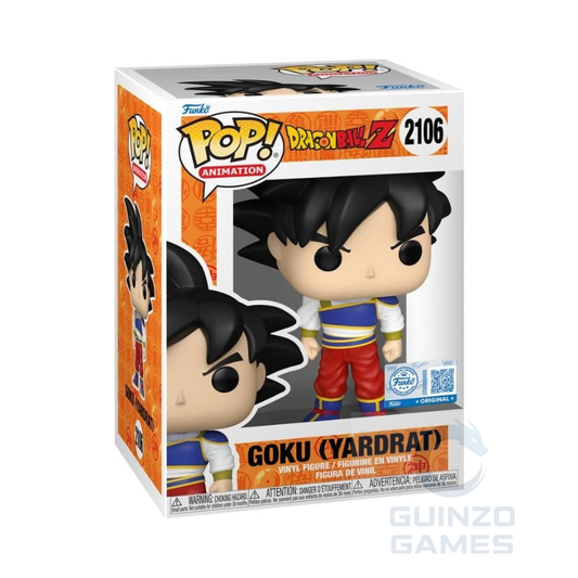Figura Funko POP Dragon Ball Z in scatola: Goku con capelli neri e abiti blu/rossi