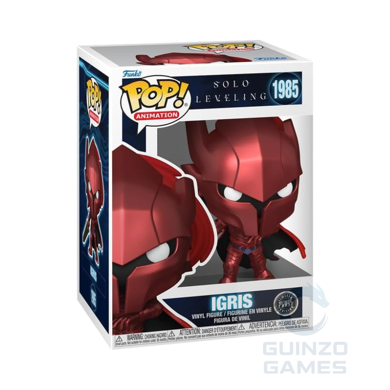 Scatola Funko POP Igris 1985 Chase con figurina in vinile rossa