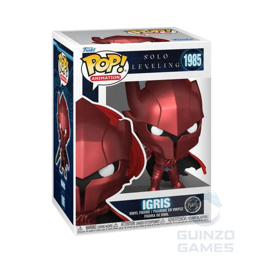 Scatola Funko POP Igris 1985 Chase con figurina in vinile rossa