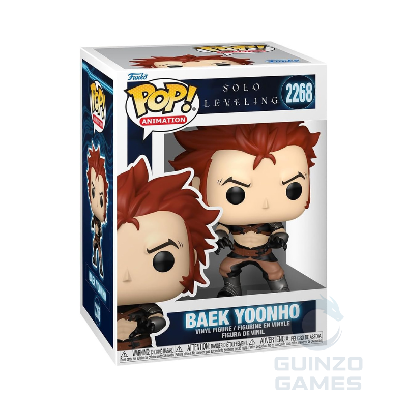 Figura Funko POP Animation Baek Yoonho 2268 in scatola, vista angolata