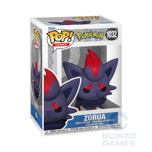 Figurina Funko POP Games Pokémon Zorua in vinile, rosso e viola scuro
