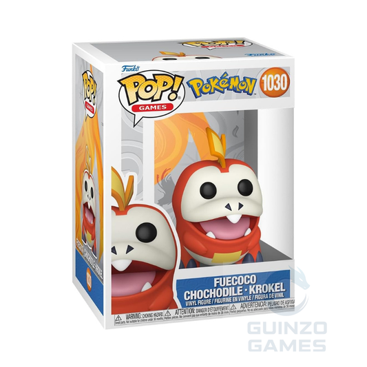Scatola Funko POP di Pokémon con figura in vinile Fuecoco 1030, da collezione