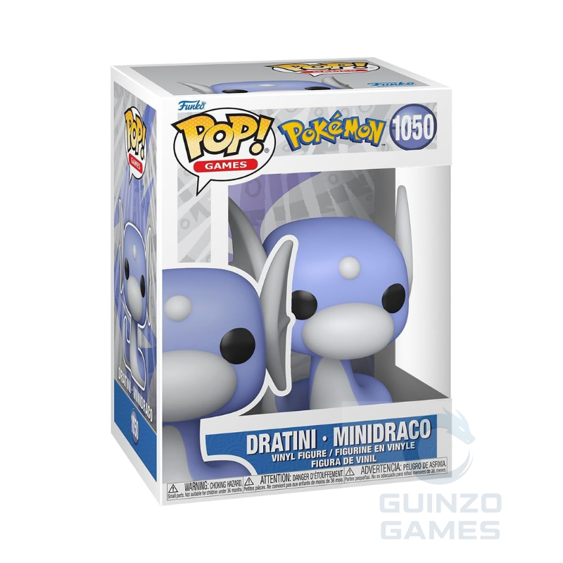 Scatola Funko POP Pokémon Dratini 1050 con statuetta vinile minifig