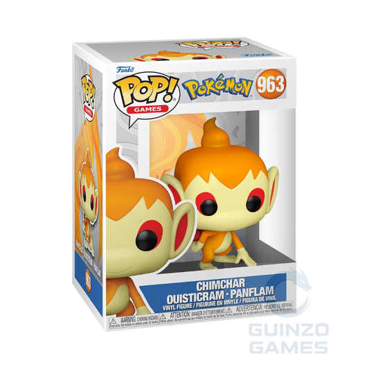 Personaggio Funko POP di Pokémon Chimchar in vinile, confezione scatola