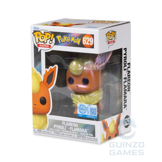 Scatola da collezione Funko Pop di Flareon 629 con figura in vinile