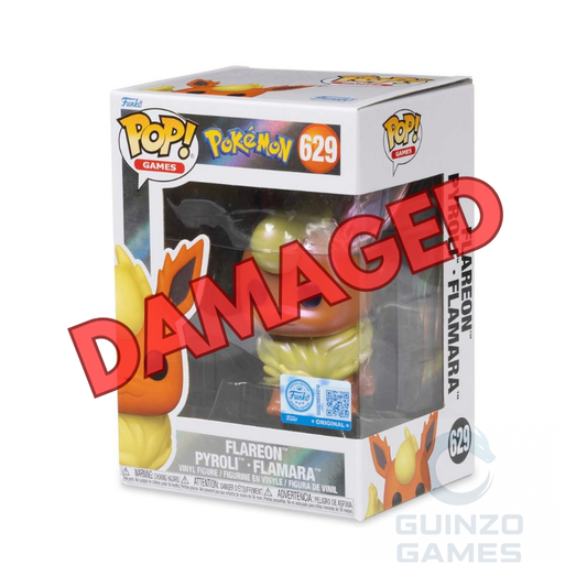 Figura Funko Pop Flareon 629 in scatola con blister e finestra trasparente