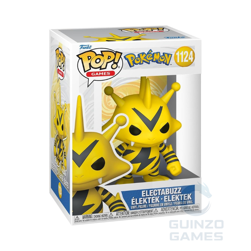 Funko POP Pokémon Electabuzz 1124, statuetta in vinile gialla in scatola