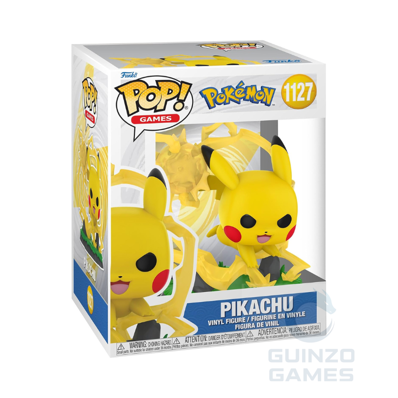 Action figure Pikachu gialla in confezione POP Games, numero 1127 Premium