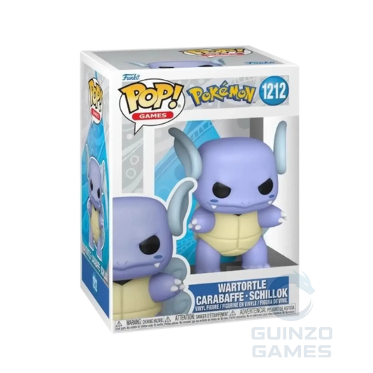 Funko POP Pokémon Wartortle 1212, figurina in scatola con testa grande e coda