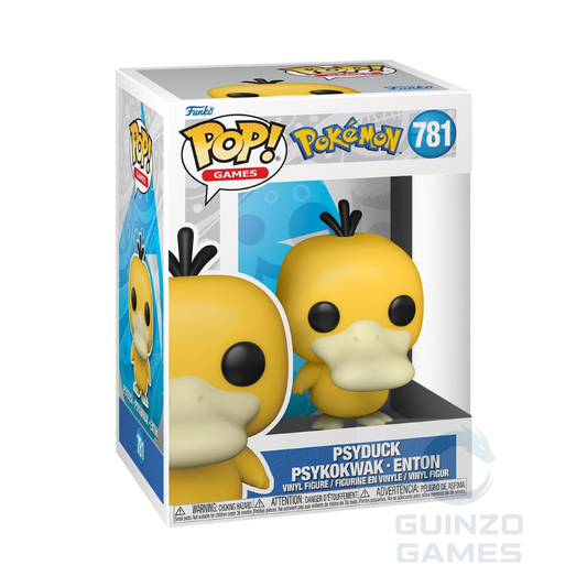 Figura Funko POP di Psyduck in confezione con scritta 781