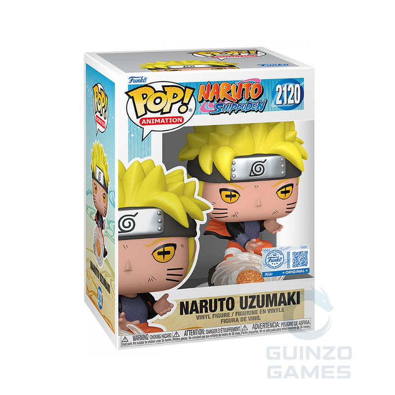 Figura Funko POP Naruto Uzumaki in confezione, capelli gialli e fascia frontale