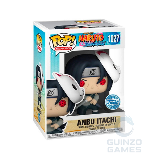 Figura Funko Pop in vinile ANBU Itachi 1027, outfit nero e copricapo bianco