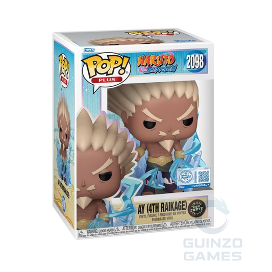 Scatola Funko POP con figura Naruto AY 4th Raikage 2098 Chase, in posa